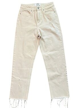 Miss Selfridge Beige Straight Leg Jeans US 2